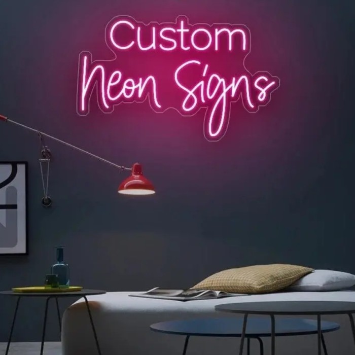 NEW Custom Lampu Nama Neon Flex Tulisan Menyala Neon Sign