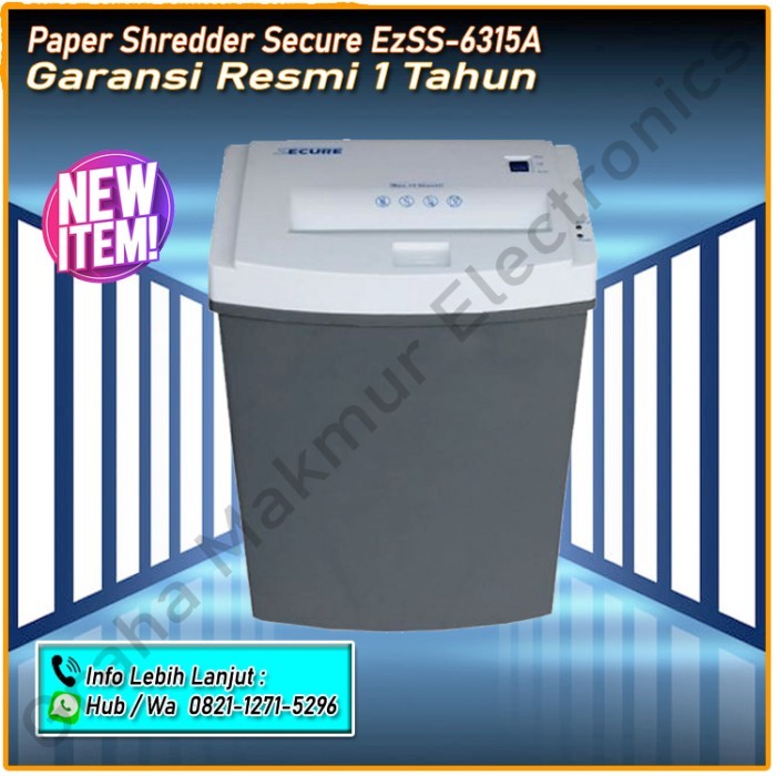

Paper Shredder Secure EzSS-6315A