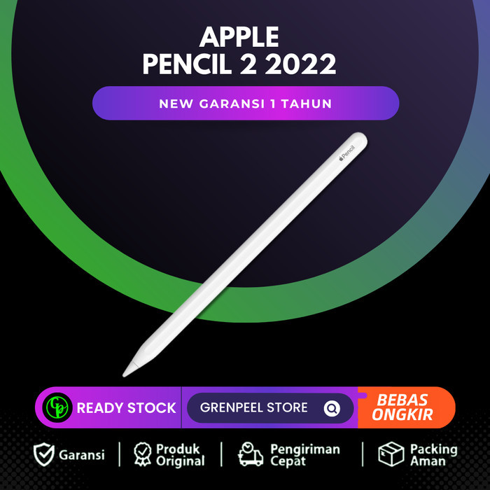 Apple Pencil 2 for iPad Pro -New Apple Pencil Second Gen Garansi Resmi