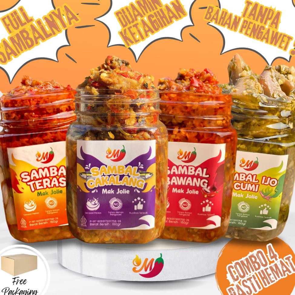 

Ter Ii 4 Ambal Ma Jolie 160 Gr Combo 4 Ambalbawang Ambalcu Ambalterai Ambalcaalang