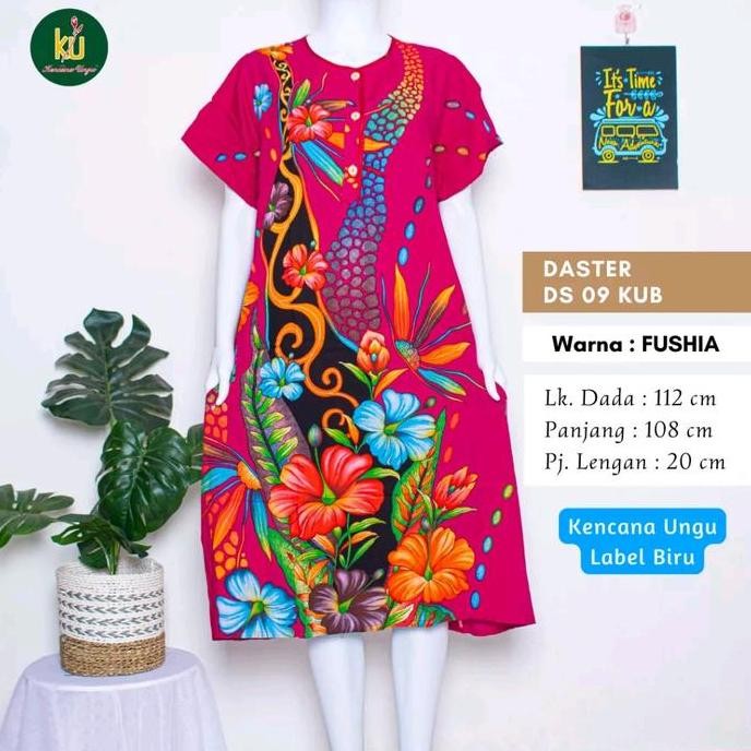 baru daster kancing busui friendly ld 120 cm asli batik kencana ungu ori grosir murah/pakaian baju s
