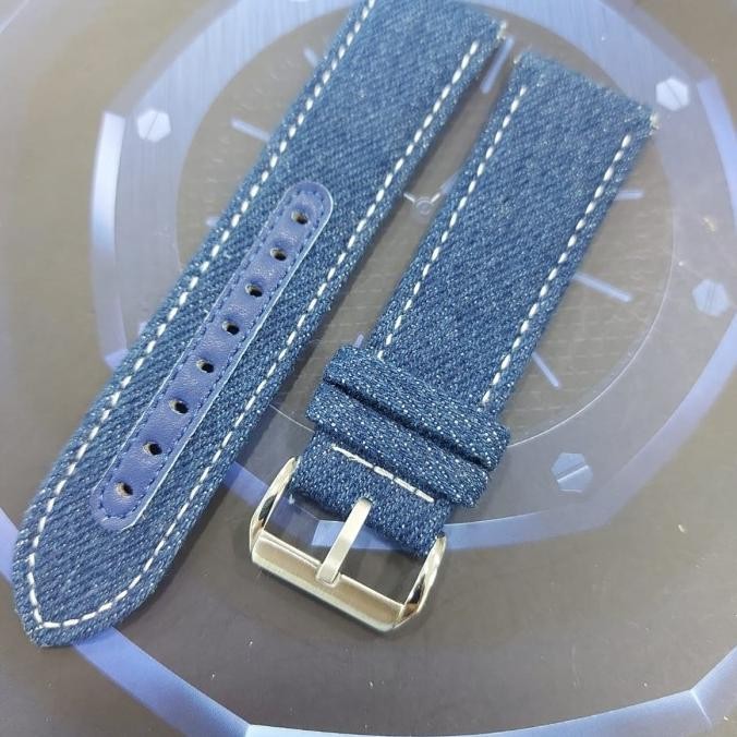 Tali jam tangan kulit Jeans/denim Guess W0040G6 Terlaris