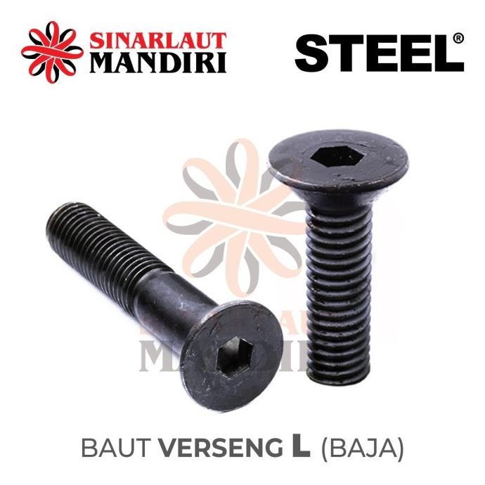BAUT VERSENG L BAJA / JFL / NEX SOCKET COUNTERSUNK BOLT M 20 X 70 TERMURAH