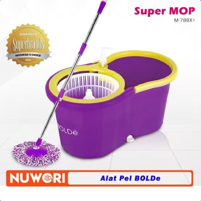 ALAT PEL LANTAI SUPER MOP M-788X+ BOLDe ORIGINAL Bagus Terlaris
