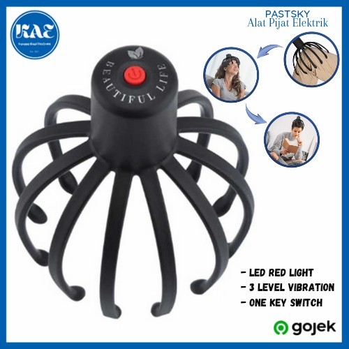 Alat Pijat Kepala Elektrik Pastsky Terapi Pijit Octopus Massage