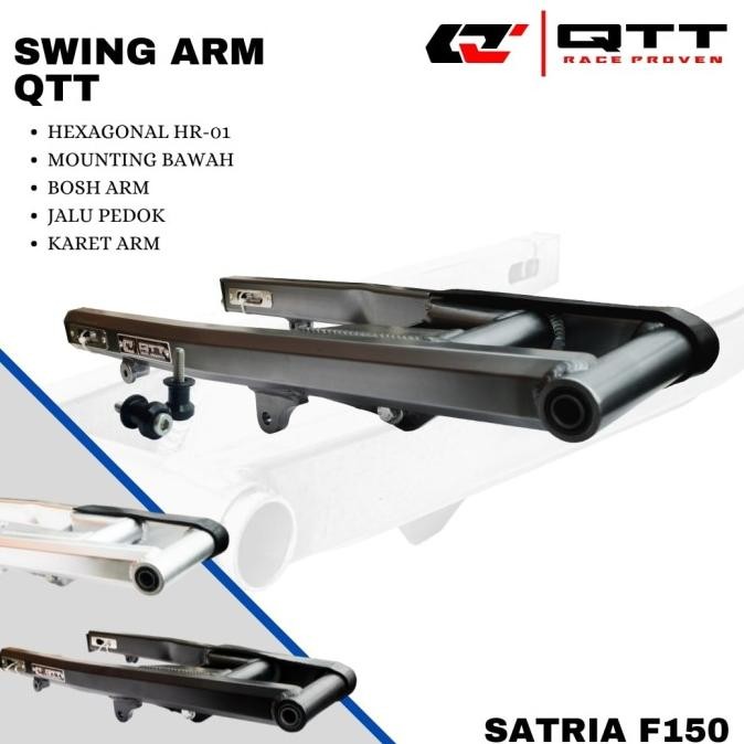 Swing arm arem qtt Satria fu150 hexagonal mounting bawah HR-01