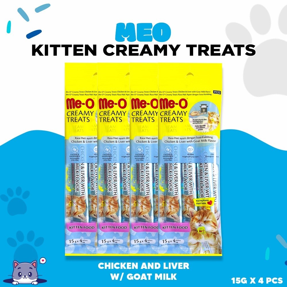 MEO CREAMY TREATS KITTEN SERIES - Snack Kucing