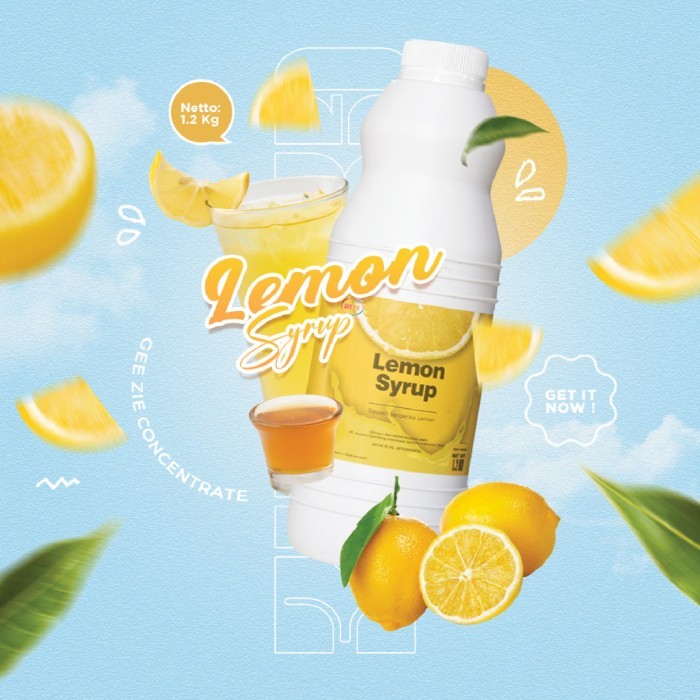 

Sirup Minuman Rasa Lemon Gee Zie Concentrate 1,2kg