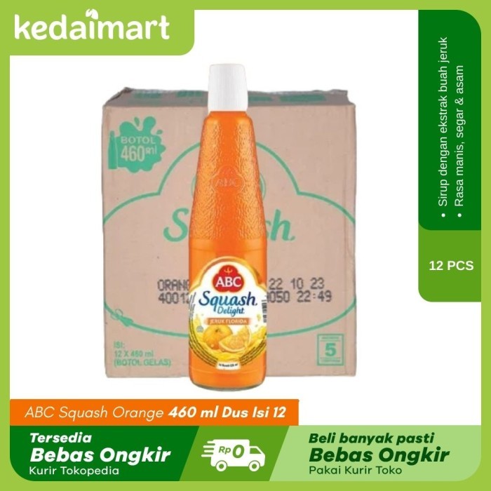 

ABC Squash Orange 460 ml Dus Isi 12