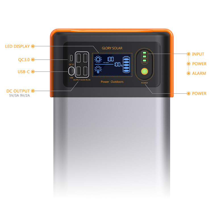 DD High Quality Power Bank Super Capacitor Solar Battery Emergency Solar Power Battery 70Ah Home Out