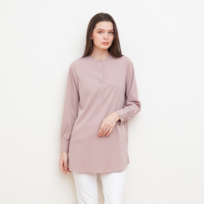 Valino Ladies Tunik Lengan Panjang Cream Wanita - D-Cdfg16-C5