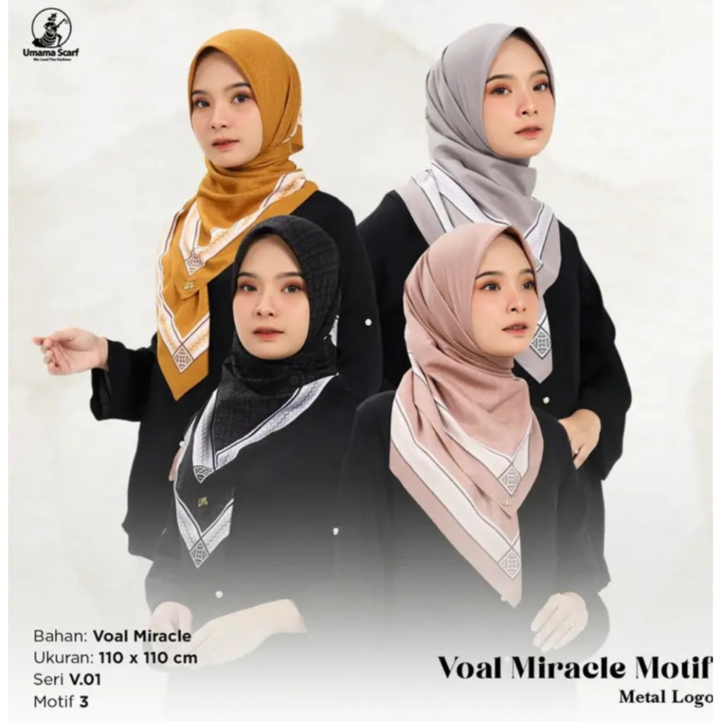 PAKET USAHA JILBAB SEGI 4 UMAMA RACLE MOTIF LOGO JILBAB SEGI 4 UMAMA MOTIF LOGO UMAMA VOAL RACLE