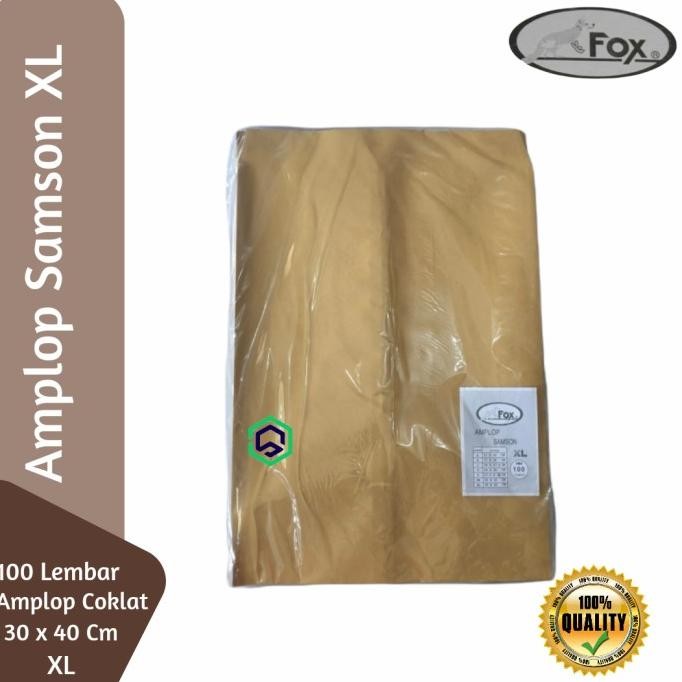 

AMPLOP COKLAT / SAMSON FOX XL 30 X 40 CM (SUPER MAP) ISI 100 PCS STOK TERBATAS