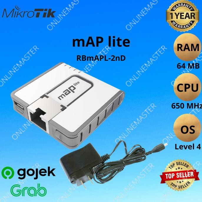 

MIKROTIK WIRELESS INDOOR RBMAPL-2ND (MAP-LITE) STOK TERBATAS