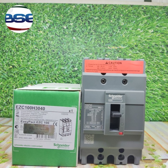 Mccb Schneider Breaker Ezc100H 3P 40A Ezc100H3040 3Phase 40 A 3 Phase