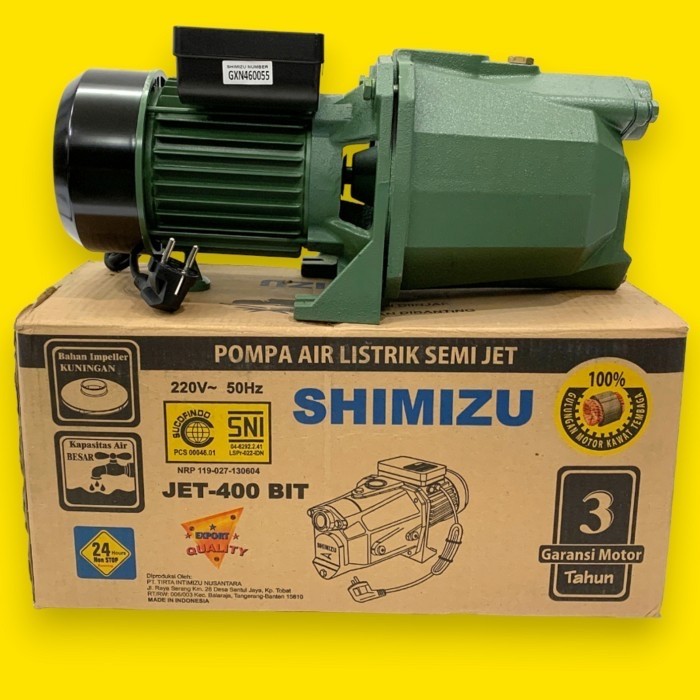 Shimizu Jet 400 Bit / Pompa Air Semi Jet Shimizu Jet-400 Bit Non Auto