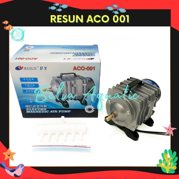 Resun Aco-001 Pompa Udara Aerator Blower Air Compressor Resun Aco 001