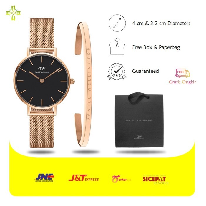 MURAH Jam Tangan Wanita DW Petite Original 1 Set Paket Premium