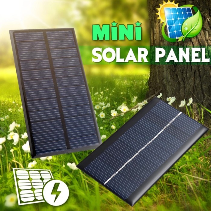 Xon 5W Mini Solar Cell Modul Baterai Tenaga Surya Panel Charger Travel