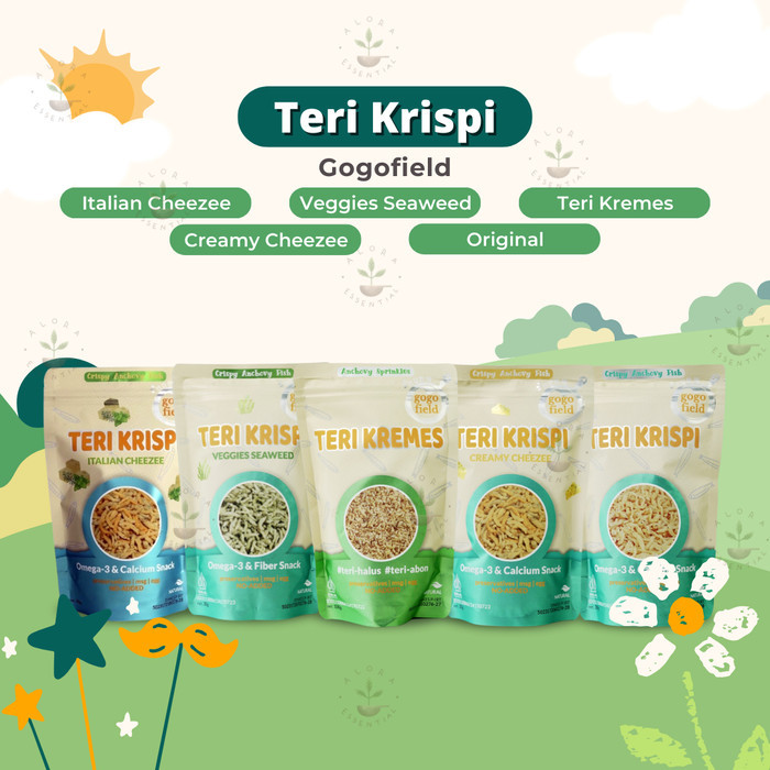 

TERLARIS! Gogofield Teri Krispi Non MSG 30 gram - Snack Mpasi Bayi