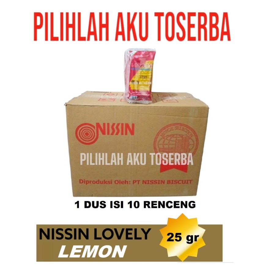

Biskuit Nissin LOVELY LEMON Renceng - ( HARGA 1 DUS )