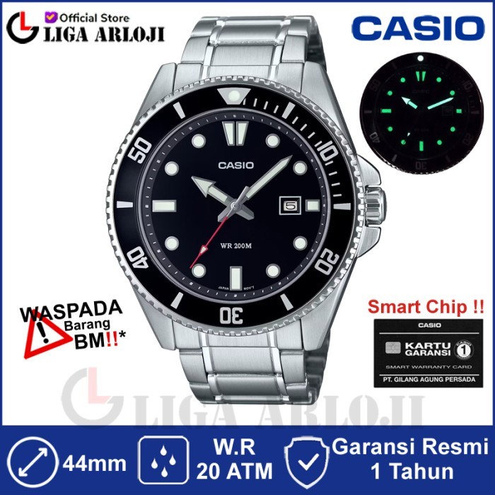 Casio MDV-107D-1A1VDF Marlin Duro Diver 200m MDV-107D-1A1 MDV107 Jam