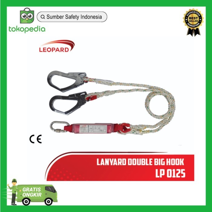 

TERBARU! LANYARD DOUBLE BIG HOOK ABSORBER LP 0125 LEOPARD