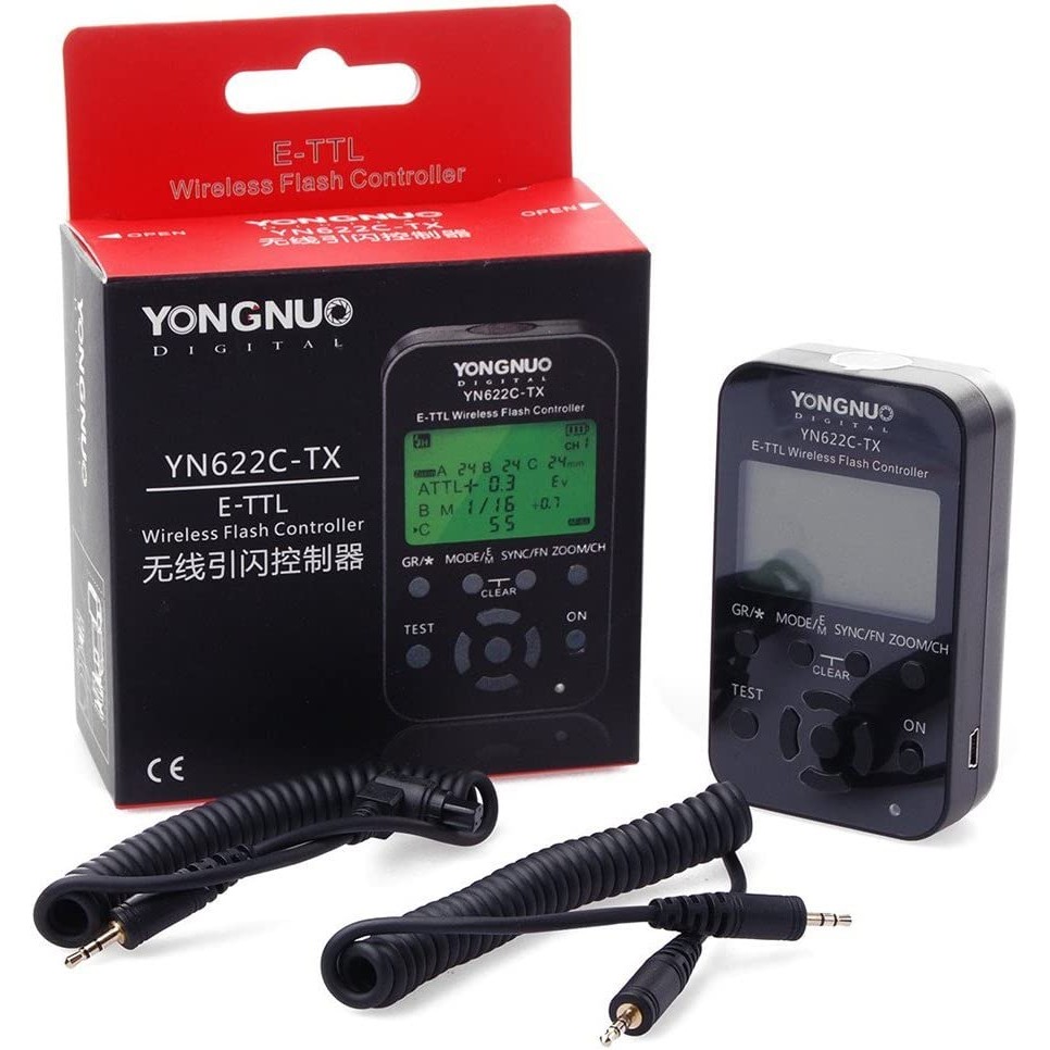 VISCO YN622C-TX YN622C TX 7-Channel E-TTL Wireless Flash Radio Controller Trigger for Canon DSLR/ YN