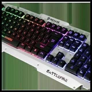 Rexus K9D Keyboard Gaming Silver Semi Mechanical 19 Key Anti Ghost