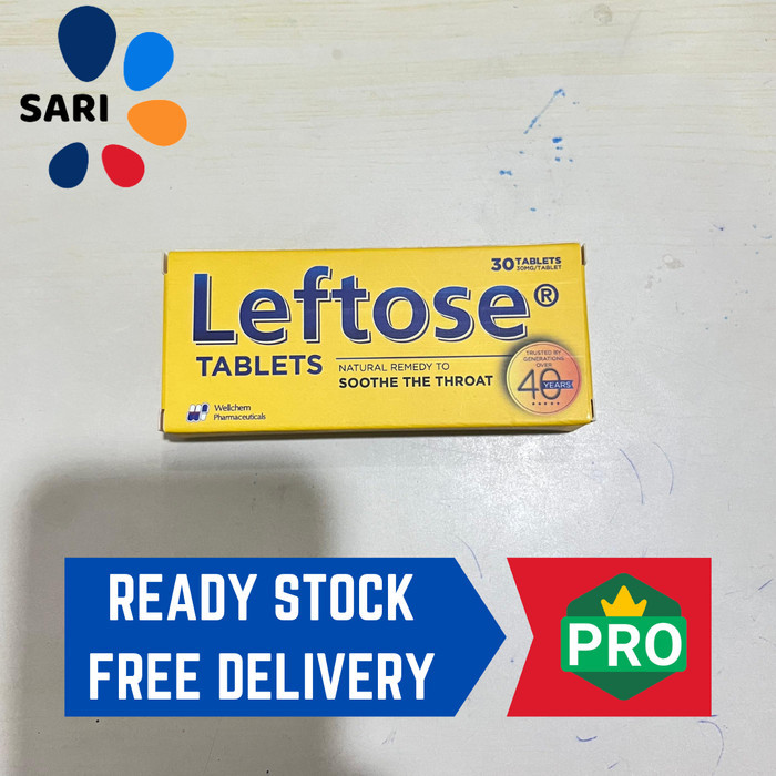 

Leftose Tablets - Soothe The Throat 30 Tablets
