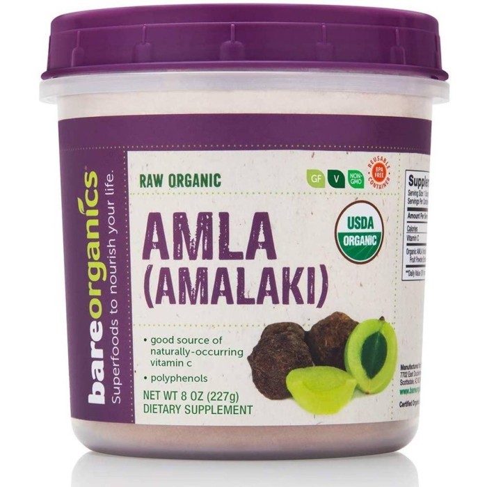 

Bareorganics Amla (Indian Gooseberry) Powder 227 G