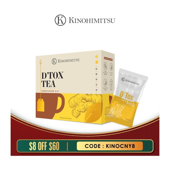 

Kinohimitsu D'Tox Tea Ginger 2G X 30 PCS