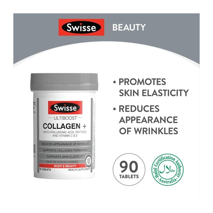 

Swisse Ultiboost Collagen + HA 90 Tabs 182 g