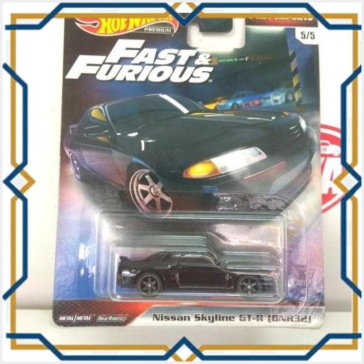 [RAI] HOT WHEELS PREMIUM FAST IMPORTS FURIOUS NISSAN SKYLINE R32 HITAM GTR