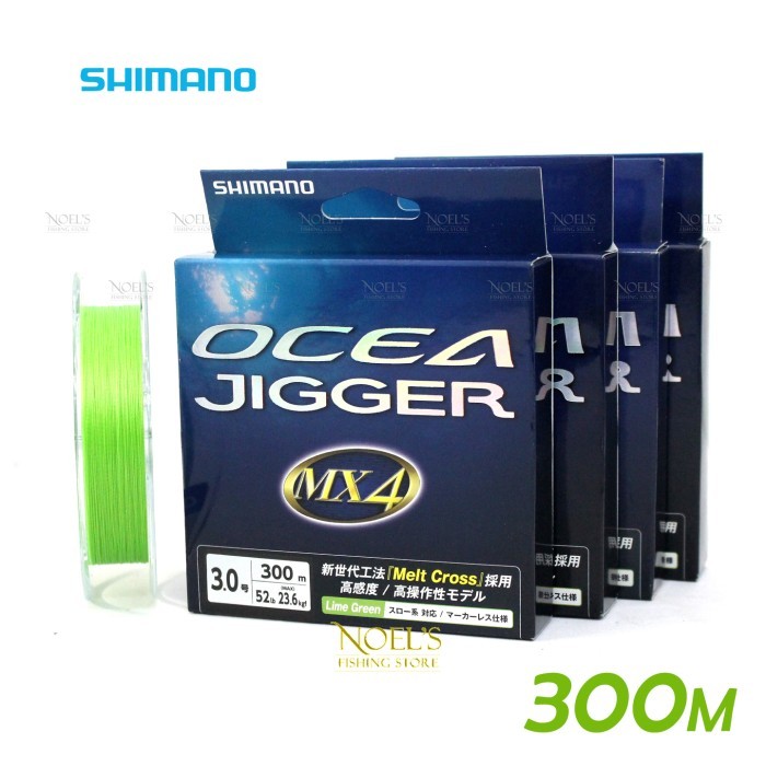 HOT SALE Senar SHIMANO PE OCEA JIGGER MX4 300M LG PE 0.6 - 3.0 Made in japan