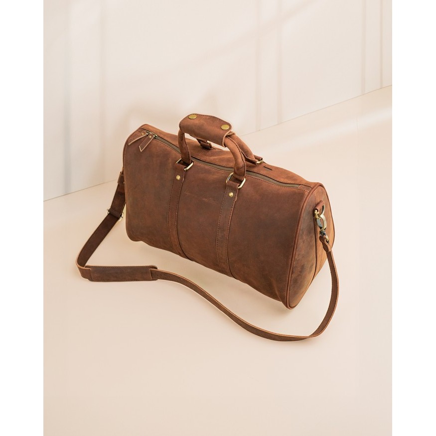 Travel Bag Kulit Asli RAVEN Pullup - Kenes Leather