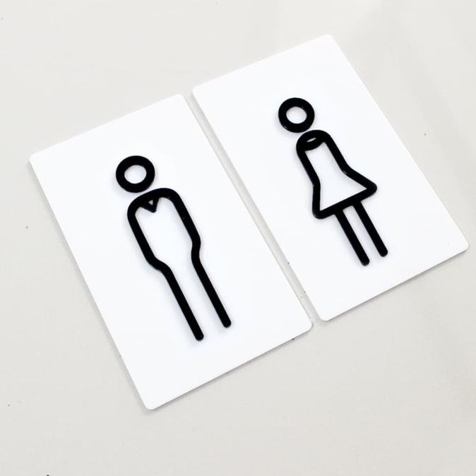 

SIGN BOARD AKRILIK TIMBUL 1 SET | TOILET | ACRYLIC SIGNAGE