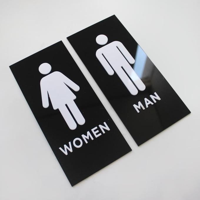 

SIGN BOARD AKRILIK TIMBUL 1 SET MODERN| TOILET | ACRYLIC SIGNAGE