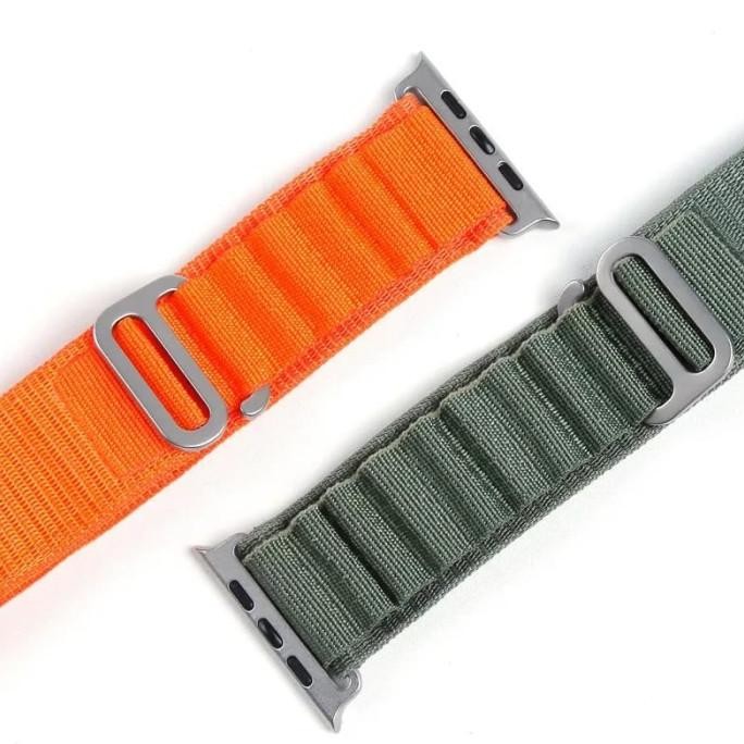 Strap Apple Watch Ultra 49mm 45mm Series 8 7 6 Tali Jam Iwatch Nylon Terlaris