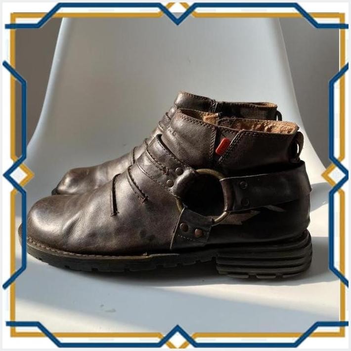 [ATM] SEPATU BOOTS KICKERS FRANCE KULIT COFFEE SECOND ORIGINAL