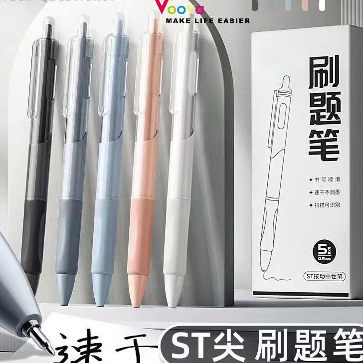 

Voova Pul T Warna Netral Untu Tanda Tangan Pul Iwa 0.5Mm Warna Hitam Aethetic