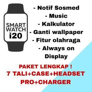 terbaru !!! smartwatch watch i20 ultra max suit original smartwatch layar 2.3" touch screen