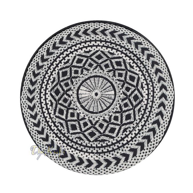 Miliki Songkok Bugis Bone Recca Warna Dasar Hitam Motif Arrow Triangle Warna Silver Product - The Ku