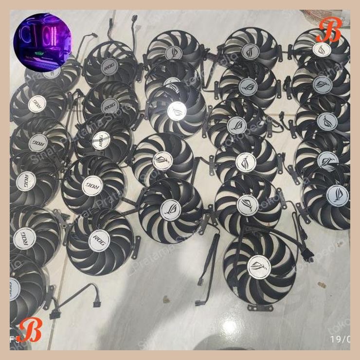 [SRP] FAN KIPAS ASUS ROG STRIX RTX 3060 3070 3080 3090 95MM 7PIN