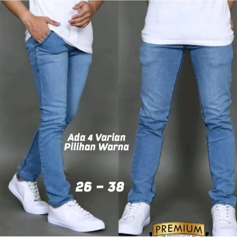 CELANA JEANS PENSIL PANJANG PRIA MODEL TERBARU 2023