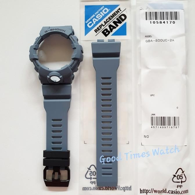 PAKET STRAP BEZEL G-SHOCK GBA-800UC-2A GBA 800UC GBA 800 ORIGINAL