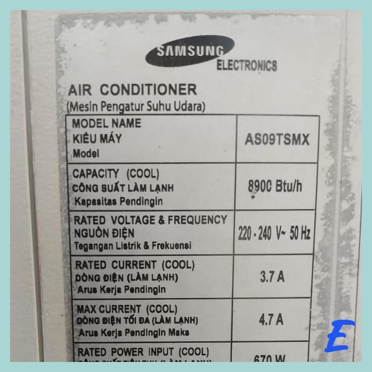 | PL | BODY COVER CASING OUTDOOR AC DEPAN BELAKANG AC 1 PK SAMSUNG AS09TSMX ORIGINAL BEKAS