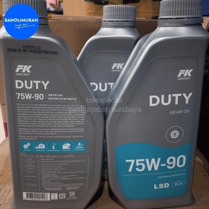 TERBARU - Oli Mobil FK LSD GEAR OIL 75W-90 Liter