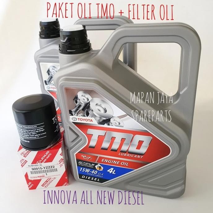 PAKET OLI TMO DIESEL dan FILTER OLI INNOVA REBORN DIESEL