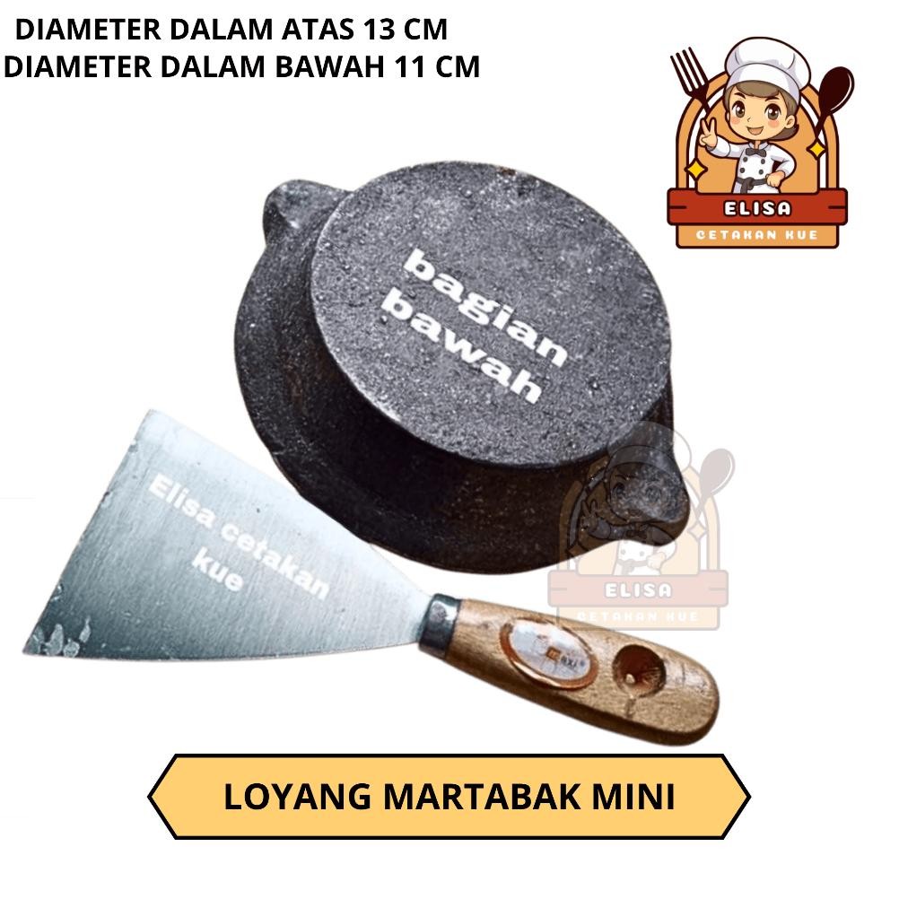Cetakan Loyang Martabak Mini 13 cm Wajan Martabak Manis Anti Lengket